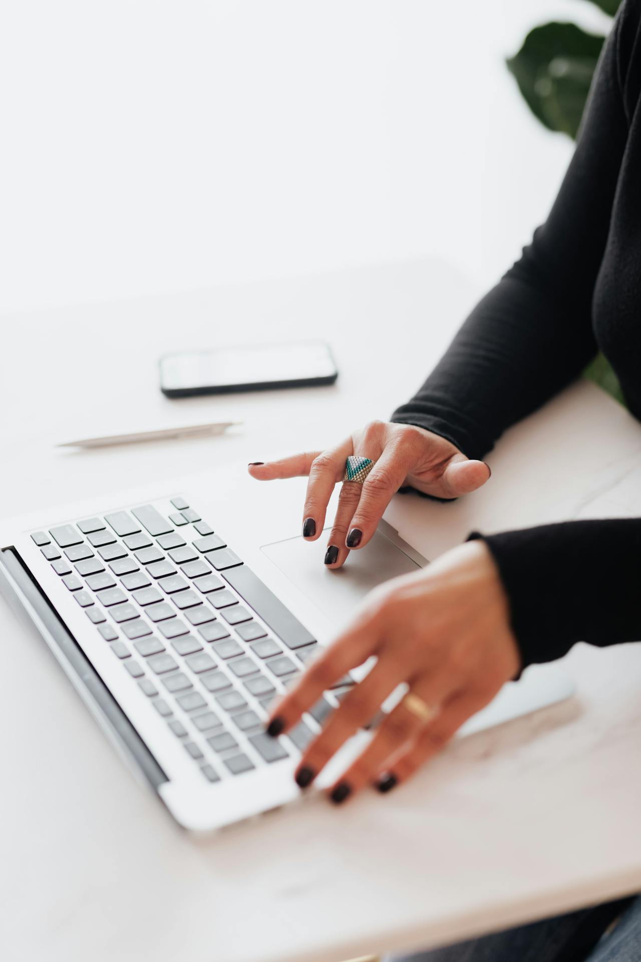 hands on a keyboard