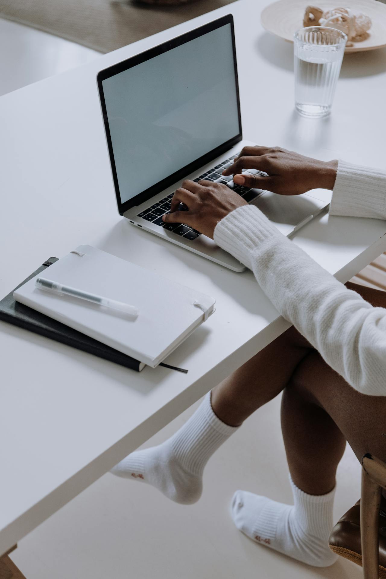 person on laptop