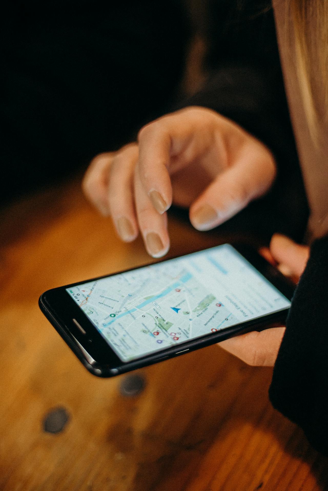 google maps screen