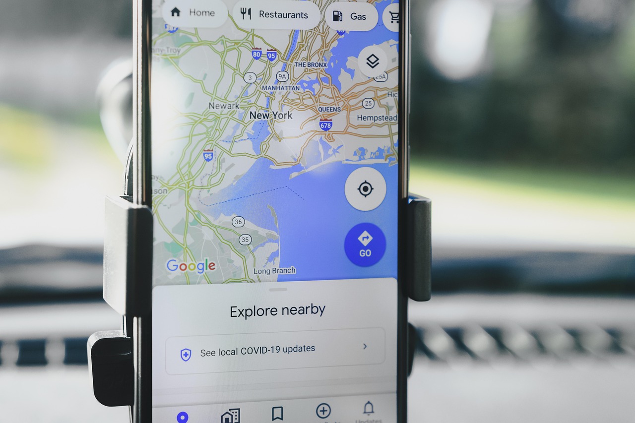 google maps on phone