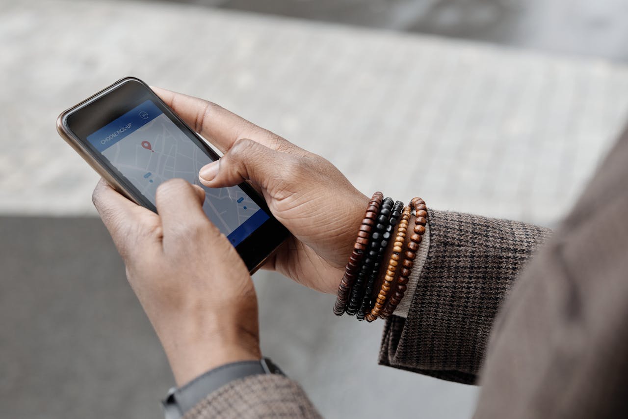using Google Maps on cellphone